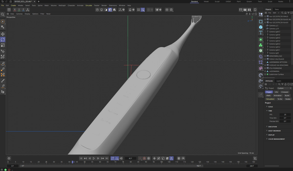 Szczoteczka soniczna - model 3D