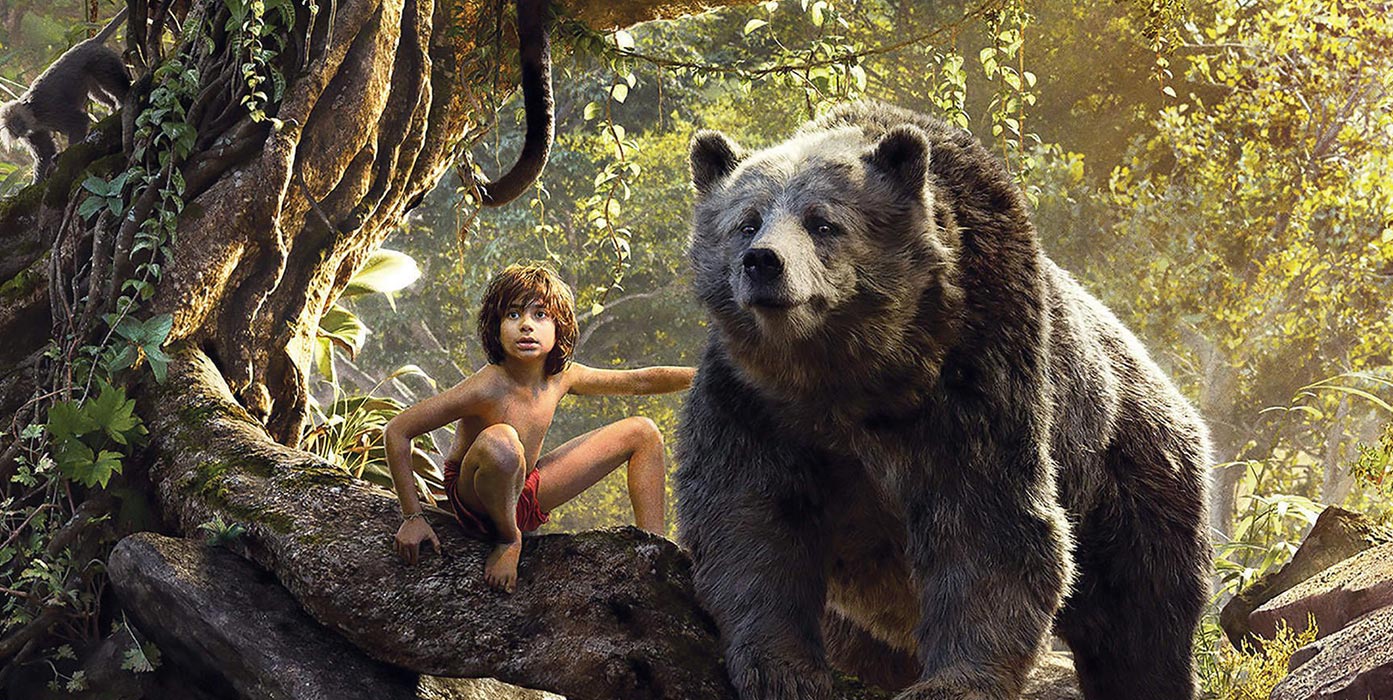 księga dżungli Mowglie i niedźwiedź